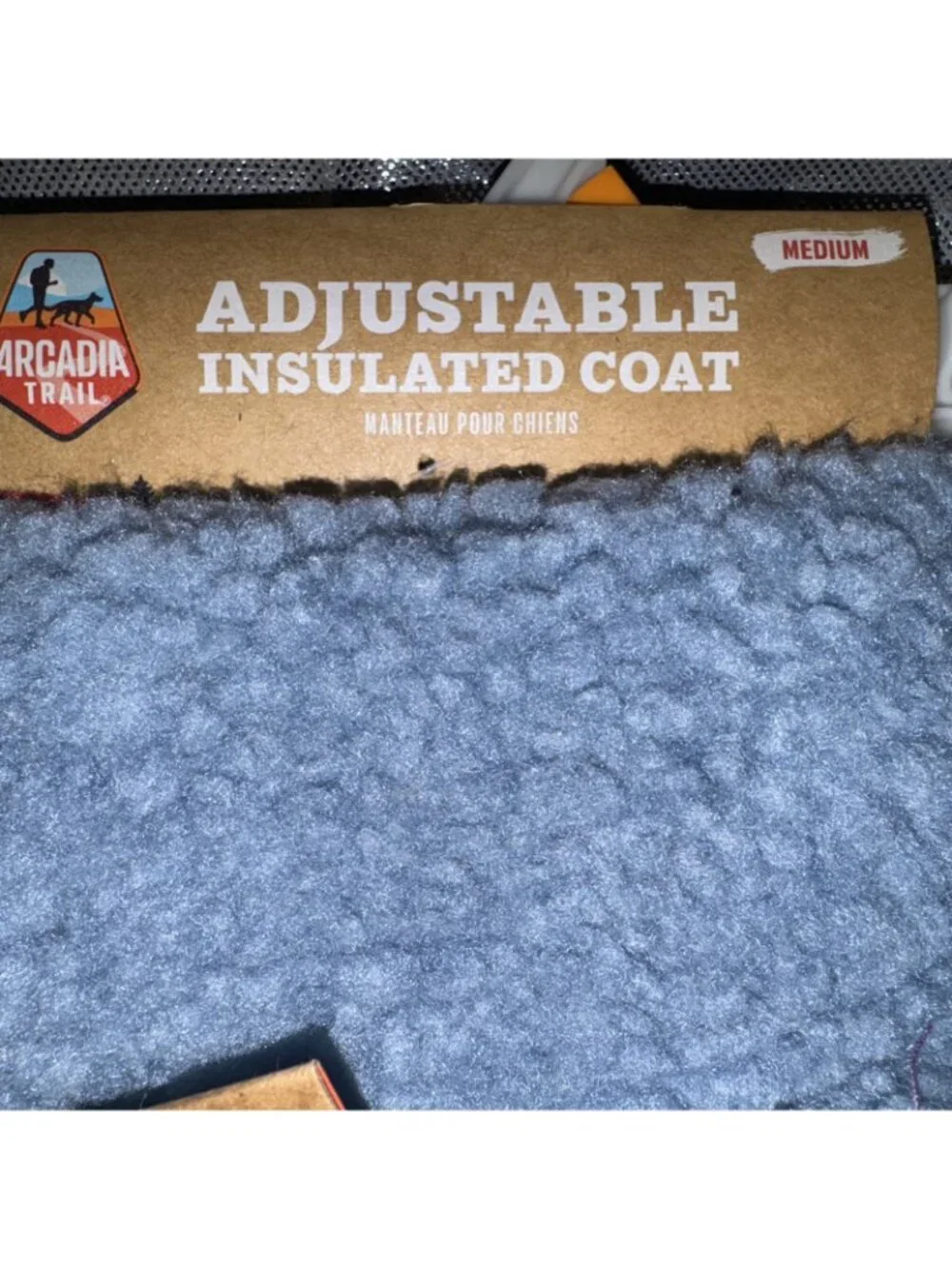 Arcadia Trail Dog Adjustable Insulated Coat Vest w Waste Bag Pocket Medium new